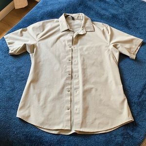Lulu lemon button up short sleeved shirt